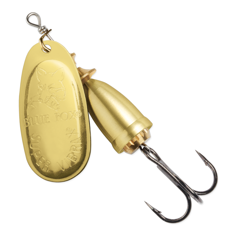 Blue Fox Classic Vibrax Spinner #00 - Gold / Gold